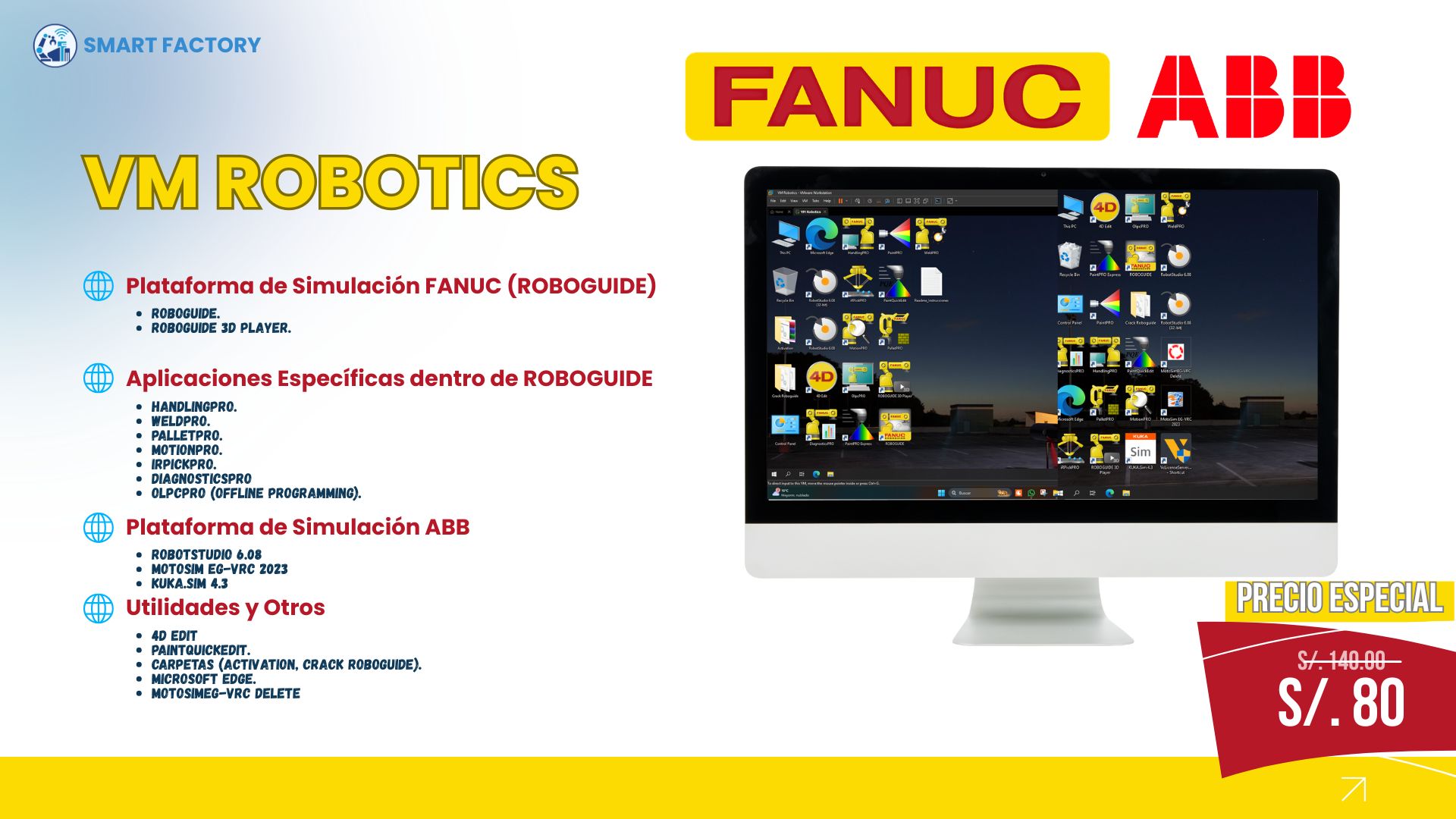 Robótica VM (FANUC / ABB / YASKAWA / KUKA)